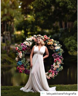 Balanço Circular Lua Gestante fotografia props decoração ArteBrasil