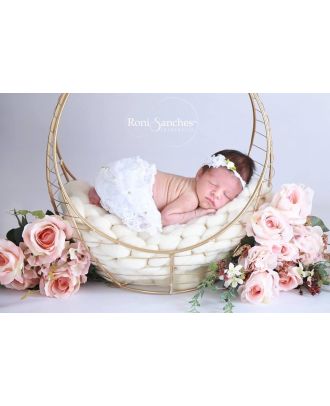 Drop basket for newborn photography props ArteBrasil