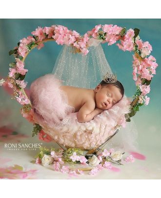 Heart for newborn photography props ArteBrasil