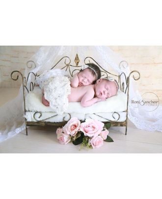 Colonial bed for photography newborn props ArteBrasil