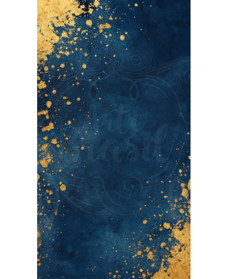 Fundo tecido fotográfico DuoFrame Pro ArteBrasil - Azul dourado