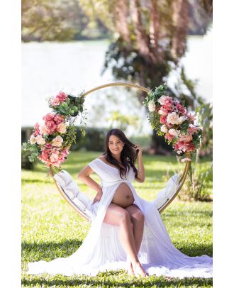 Circle Luxury Pregnant Photography Accompaniment Decor ArteBrasil