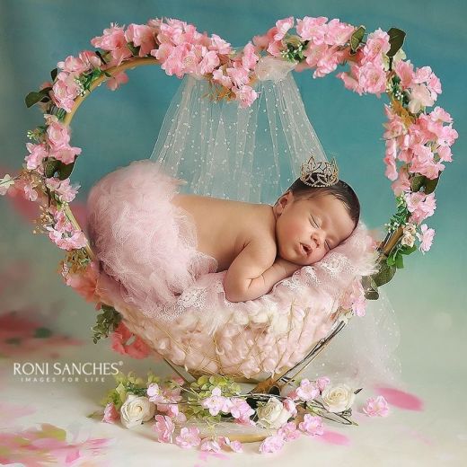 Heart for newborn photography props ArteBrasil