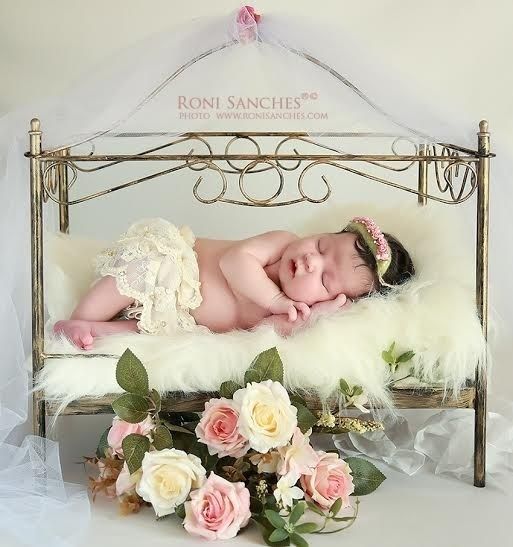 Imperial bed for photography newborn props ArteBrasil