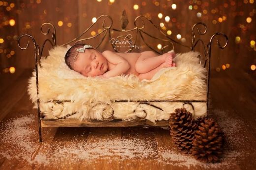 Colonial bed for photography newborn props ArteBrasil